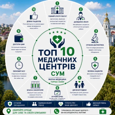 ТОП 10 медичних центрів Сум: рейтинг, відгуки та як обрати